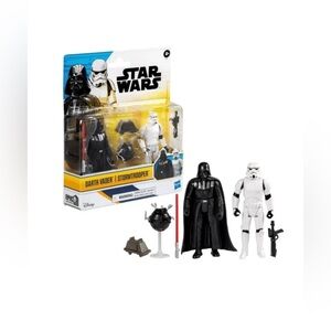 The Star Wars Darth Vader and Stormtrooper Action Figure Set is a 2-pack